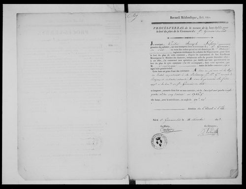 Procès-verbal de délimitation du territoire