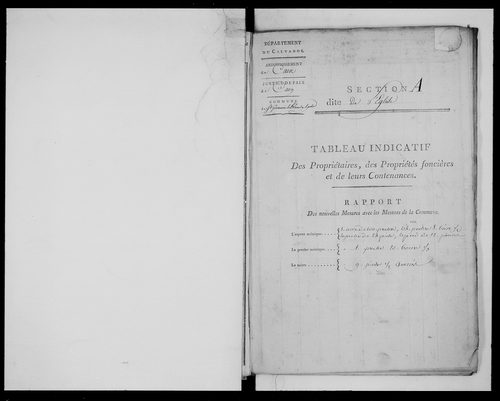 état de section (1811)