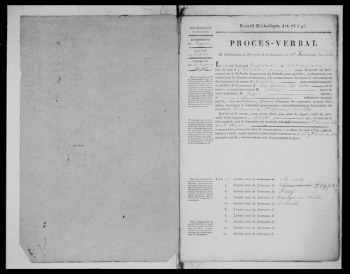 Procès-verbal de délimitation du territoire