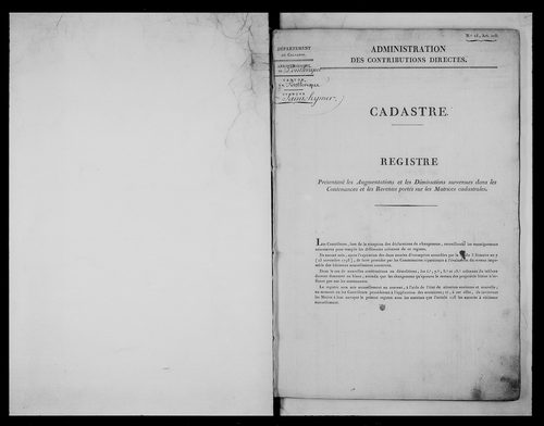 matrice cadastrale des propriétés foncières (bâties et non bâties)