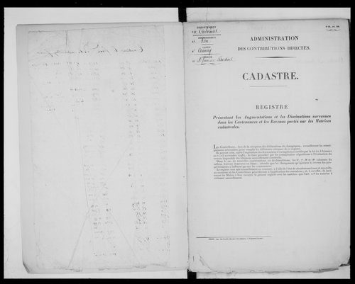 matrice cadastrale des propriétés foncières (bâties et non bâties)