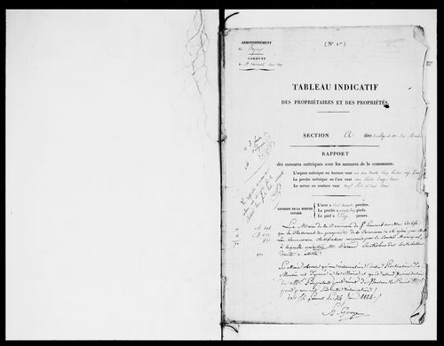 état de section (1824)