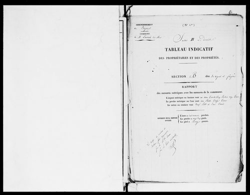 état de section (1824)