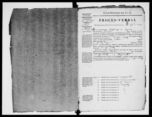 Procès-verbal de délimitation du territoire