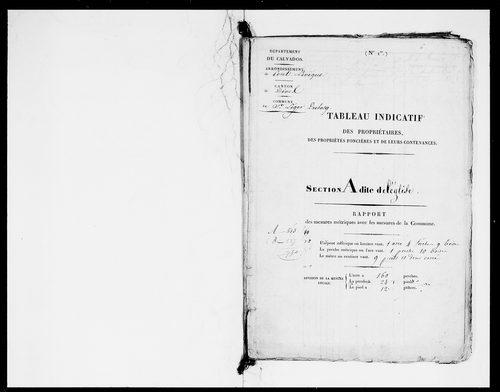 état de section