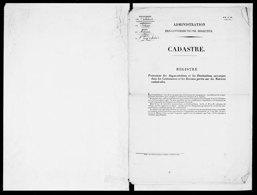 matrice cadastrale des propriétés foncières (bâties et non bâties)