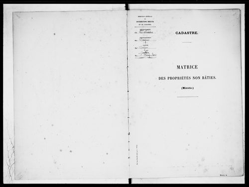 matrice cadastrale des propriétés non bâties