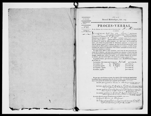 Procès-verbal de délimitation du territoire