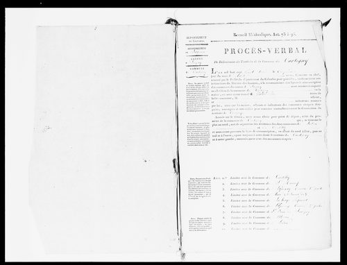 Procès-verbal de délimitation du territoire