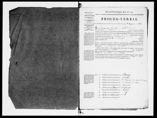 Procès-verbal de délimitation du territoire