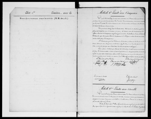 Procès-verbal de délimitation du territoire
