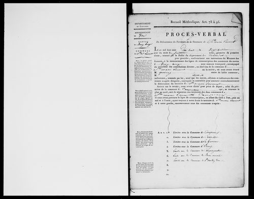 Procès-verbal de délimitation du territoire