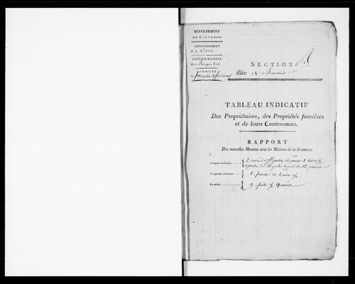 état de section
