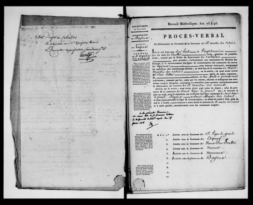 Procès-verbal de délimitation du territoire