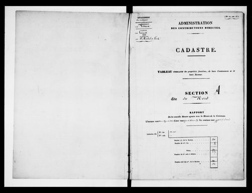 état de section (1835)