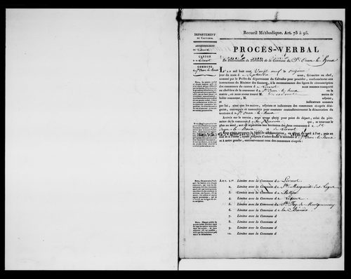 Procès-verbal de délimitation du territoire