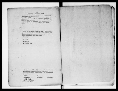 état de section