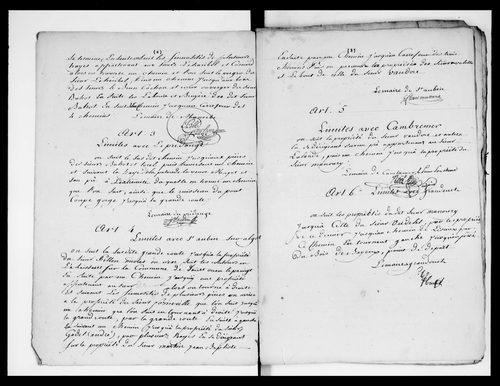 état de section