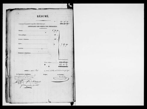 état de section
