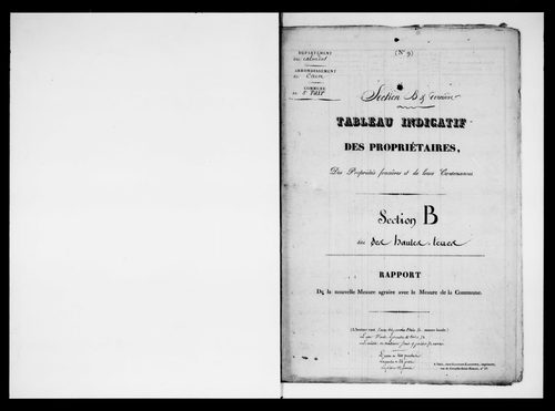 état de section