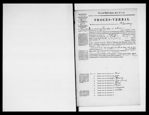 Procès-verbal de délimitation du territoire