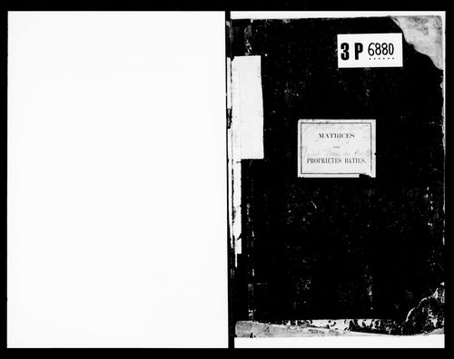 matrice cadastrale des propriétés bâties
