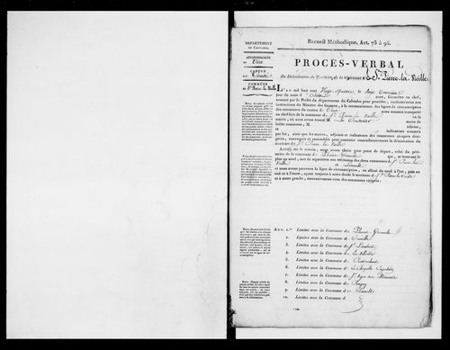 Procès-verbal de délimitation du territoire