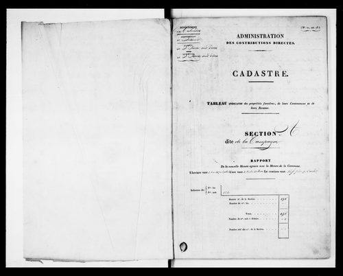 état de section