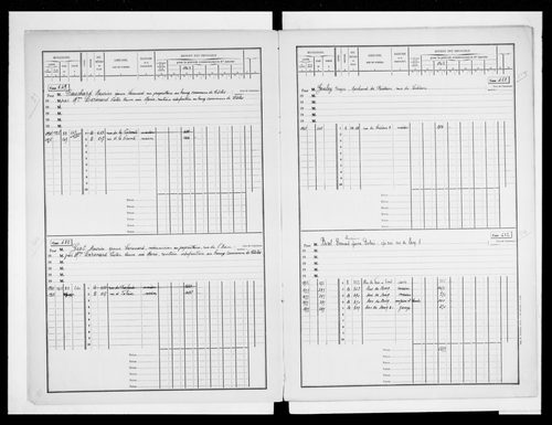matrice cadastrale des propriétés bâties, 1911-1957, 2e vol. (cases 643-719)