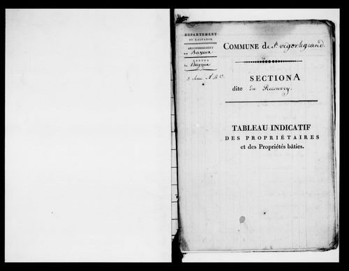 état de section (1820)