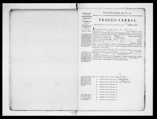 Procès-verbal de délimitation du territoire