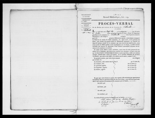 Procès-verbal de délimitation du territoire