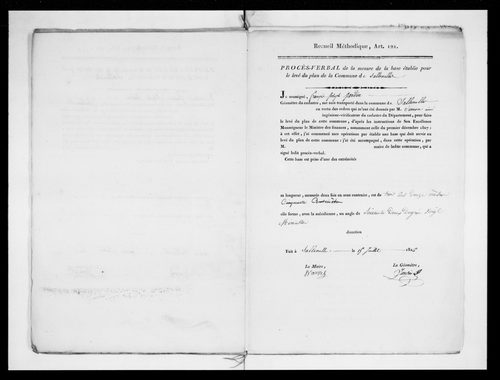 Procès-verbal de délimitation du territoire