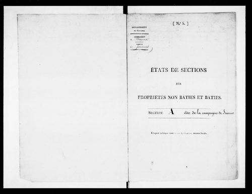 état de section (1827)