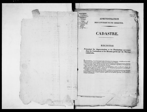 matrice cadastrale des propriétés foncières (bâties et non bâties)
