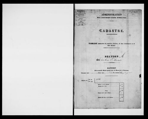 état de section