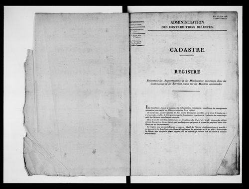matrice cadastrale des propriétés foncières (bâties et non bâties)