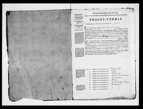 Procès-verbal de délimitation du territoire