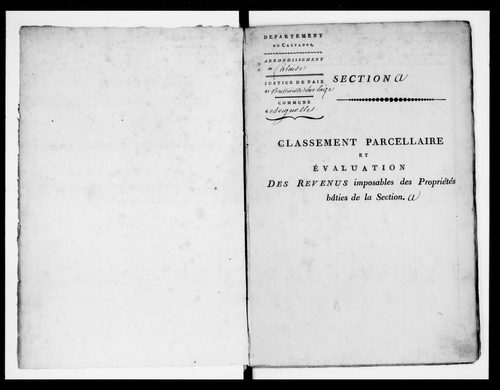 état de section