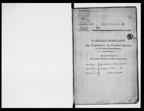état de section