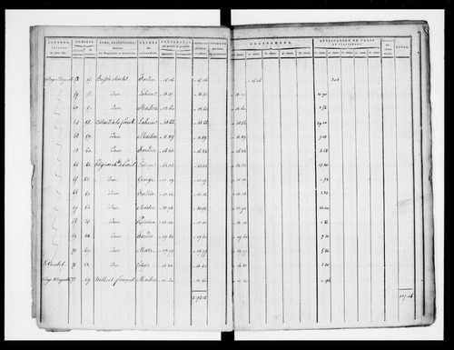état de section