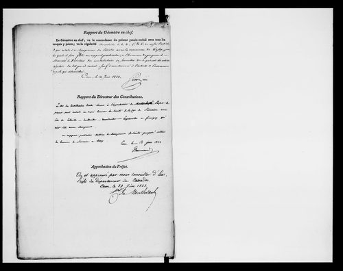 état de section
