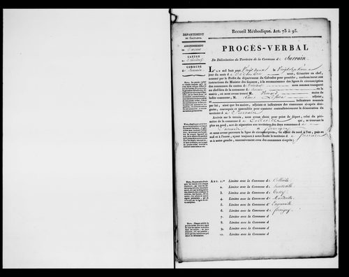 état de section