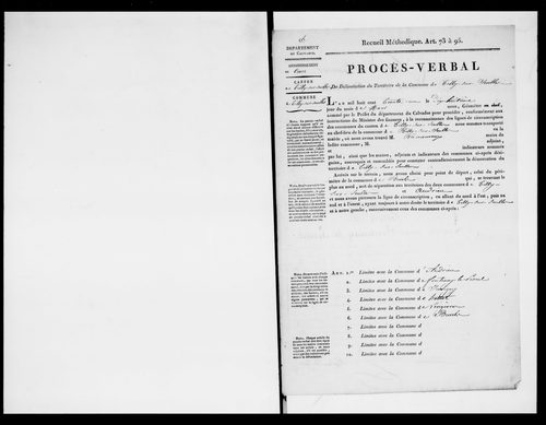 Procès-verbal de délimitation du territoire