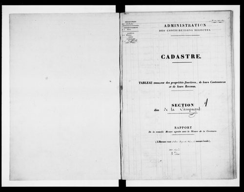 état de section