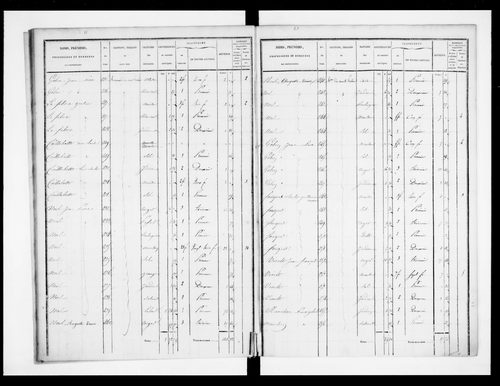état de section