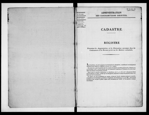 matrice cadastrale des propriétés foncières (bâties et non bâties)
