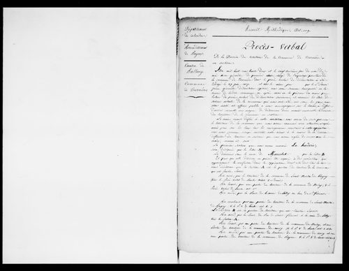 Procès-verbal de délimitation du territoire