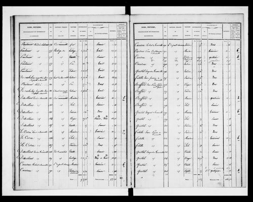 état de section