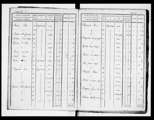 état de section